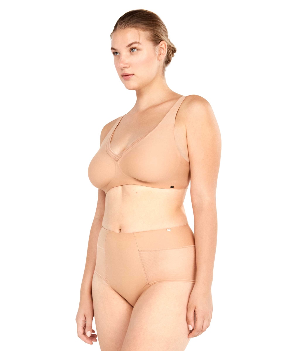 Sujetador reductor de mujer sin aros - Gisela - Piel Piel-2