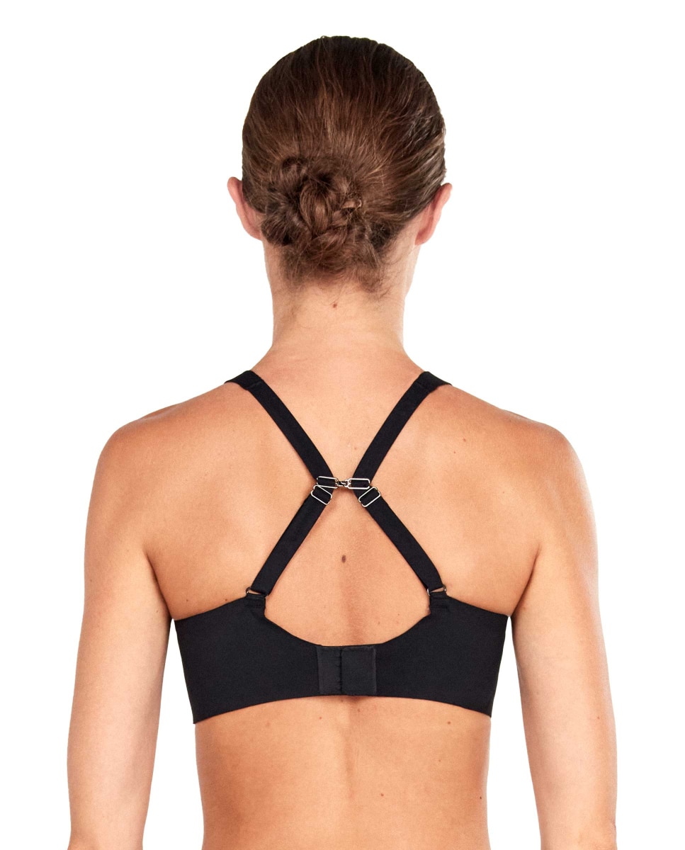 Sujetador reductor de mujer sin aros - Gisela - Negro Negro-4