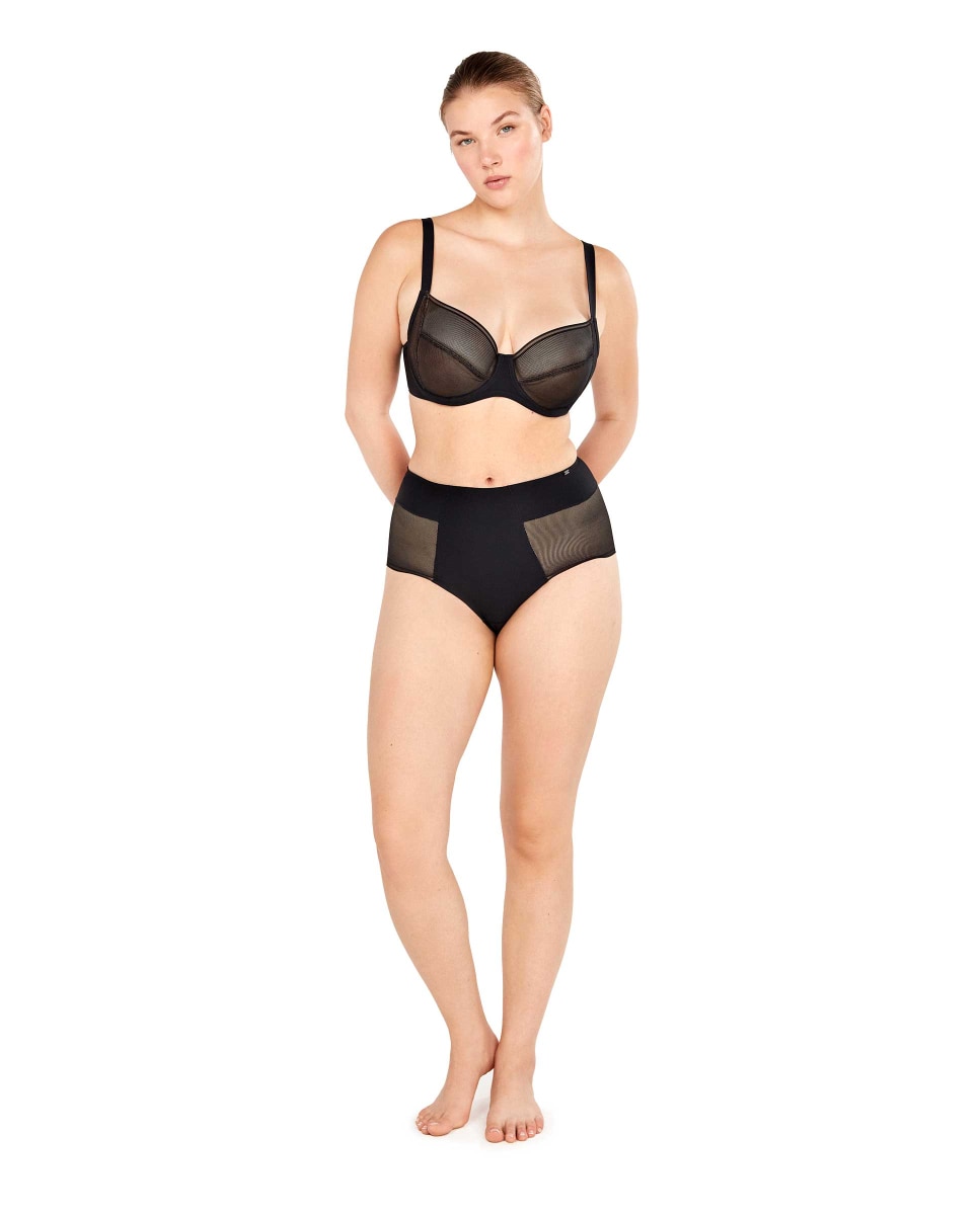 Sujetador con aro de mujer sin foam y con aros - Gisela - Negro Negro-4