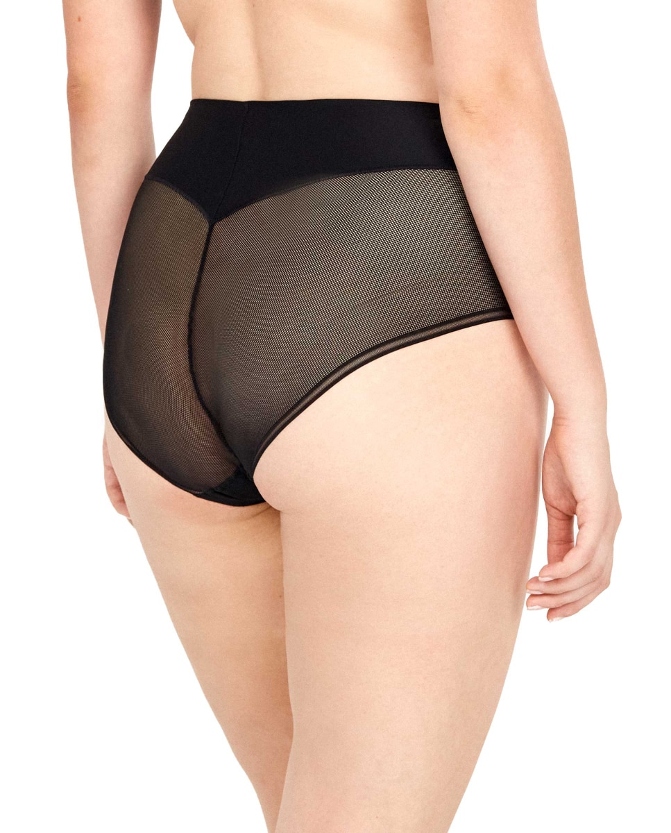Braguita de cintura alta termofusionada - Gisela - Negro Negro-3