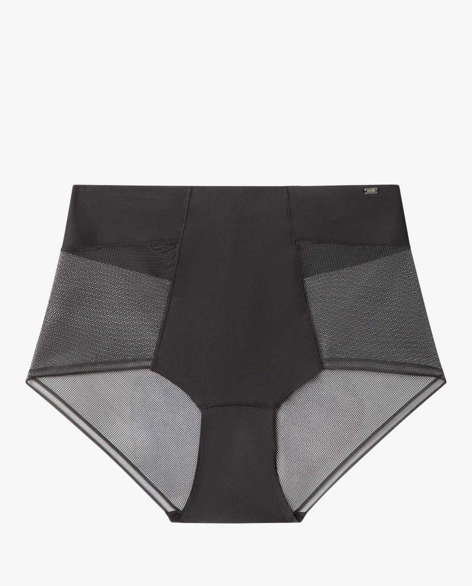 Braguita de cintura alta termofusionada - Gisela - Negro Negro-4