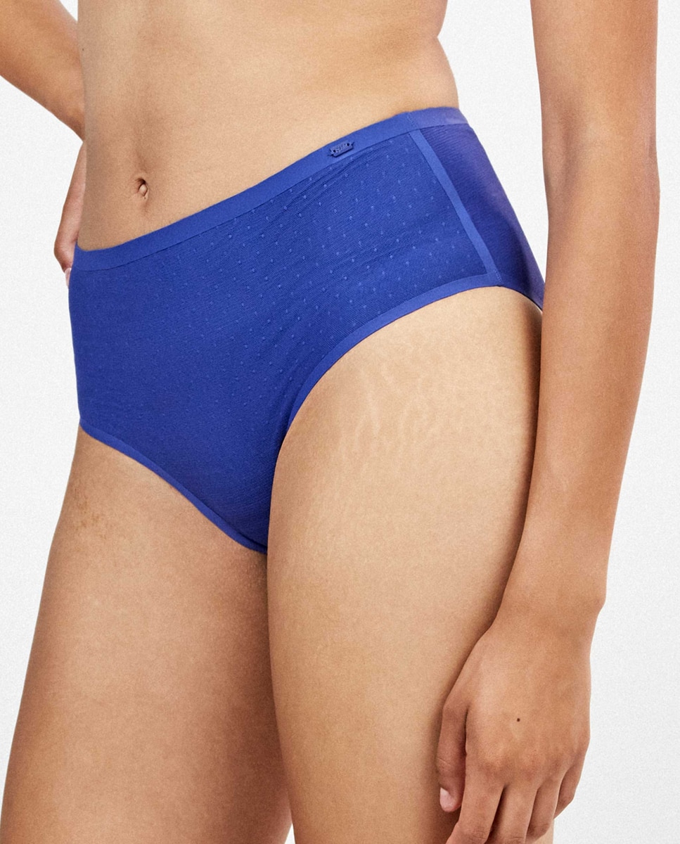 Braguita clásica alta de mujer - Gisela - Azul Azul-3