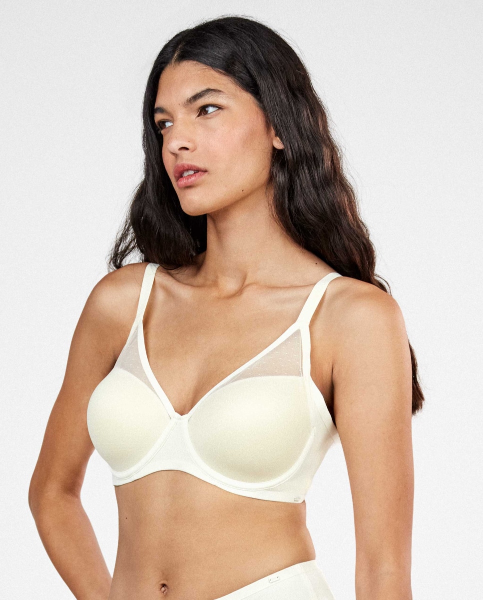 Sujetador capacidad de mujer - Gisela - Beige Beige-3
