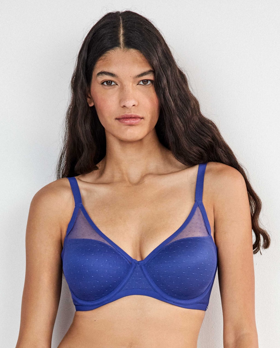 Sujetador capacidad de mujer - Gisela - Azul Azul-3