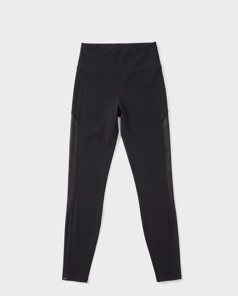 Legging deportivo largo de mujer cintura alta - Gisela - Negro Negro-5