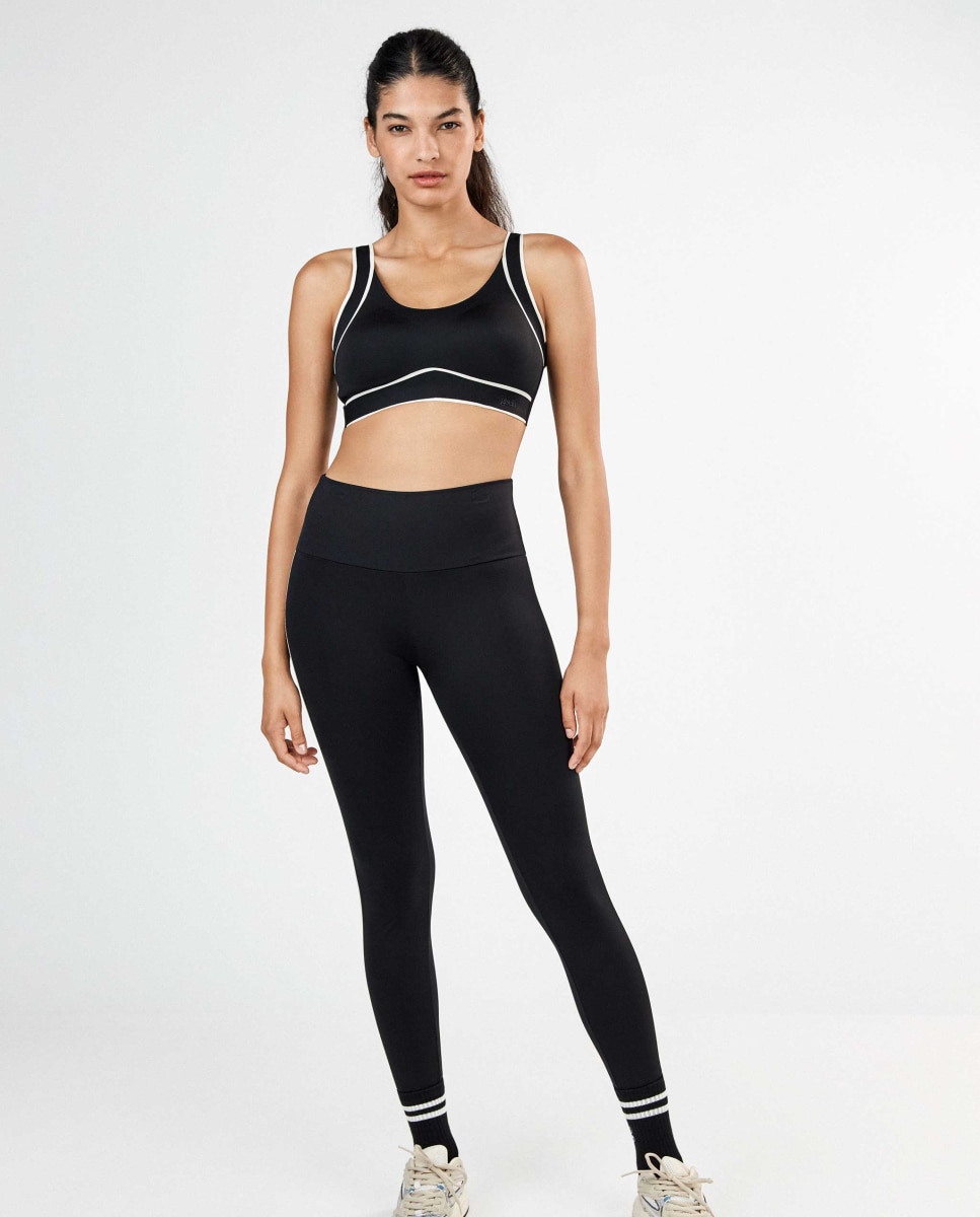 Legging deportivo de mujer comfort - Gisela - Negro Negro-1