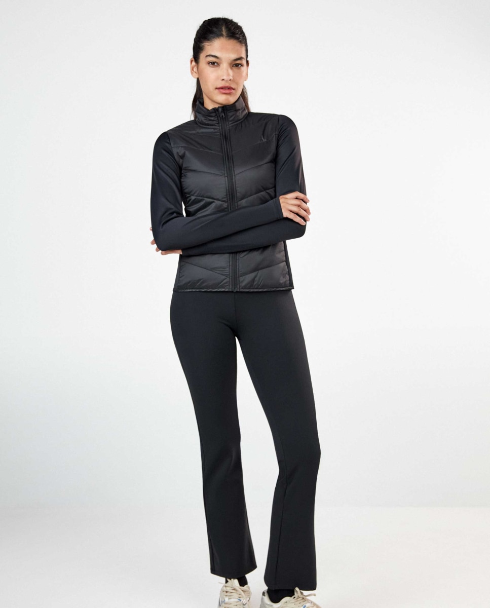 Chaqueta deportiva de mujer acolchada - Gisela - Negro Negro-1
