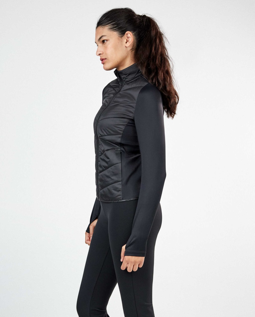 Chaqueta deportiva de mujer acolchada - Gisela - Negro Negro-5