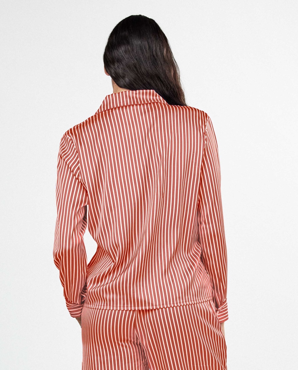 Pijama camisero de mujer satinado - Gisela - Caldera Caldera-4