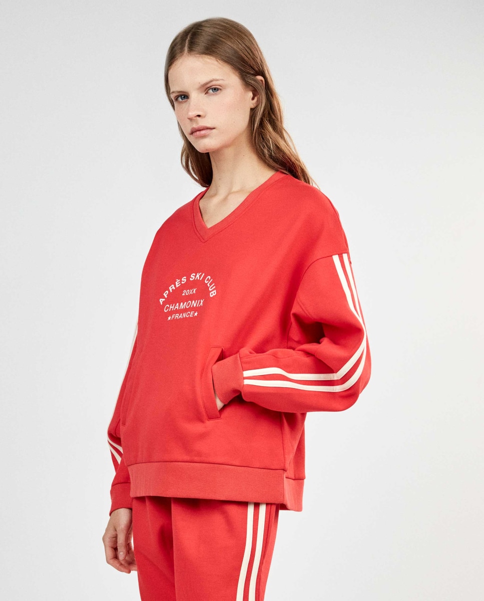 Pijama sport de mujer - Gisela - Rojo Rojo-3