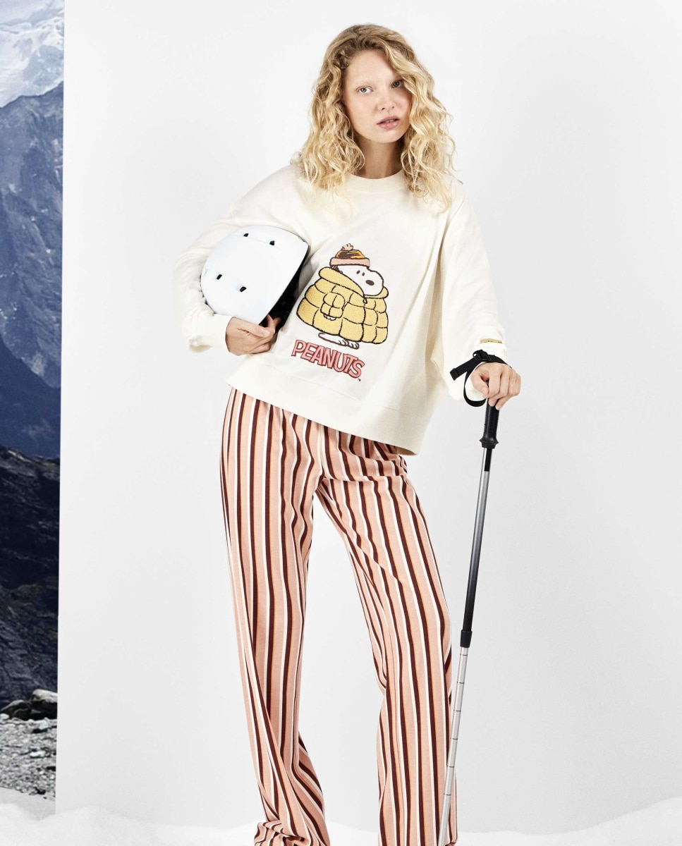 Pijama largo de mujer snoopy - Gisela - Crudo Crudo-2