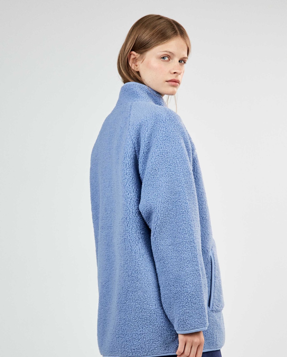 Chaqueta snoopy en felpa perchada - Gisela - Azul Azul-5