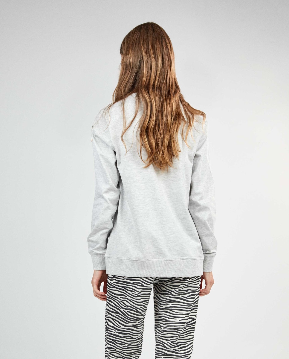 Pijama largo de mujer sex and the city - Gisela - Gris Gris-5