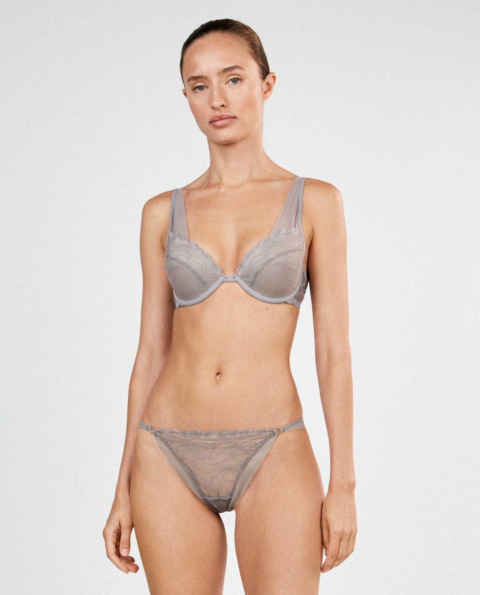 Braguita brasileña de mujer - Gisela - Gris Gris-2