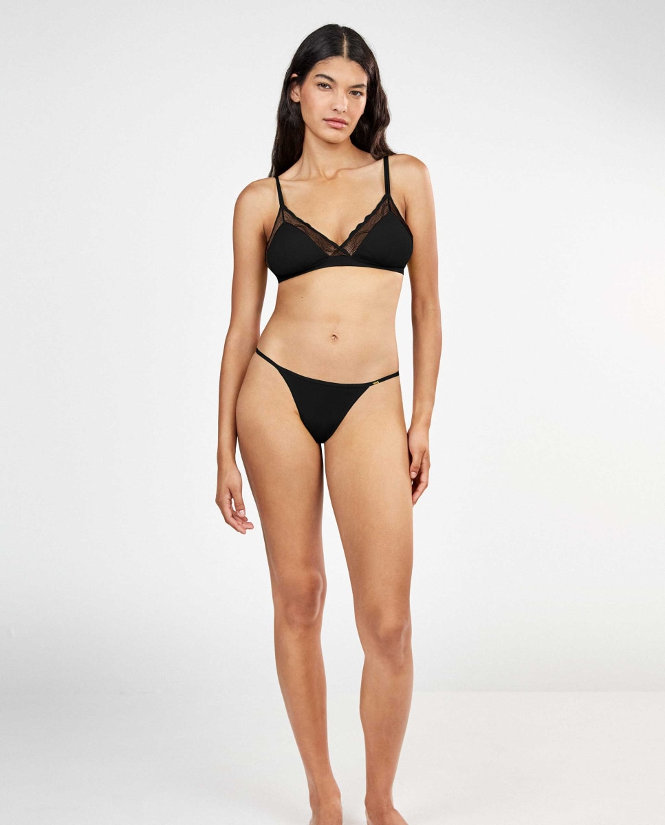 Braguita brasileña de mujer - Gisela - Negro Negro-2