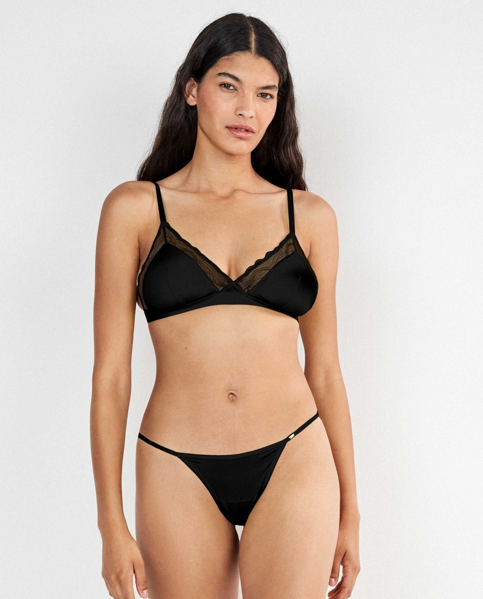 Braguita brasileña de mujer - Gisela - Negro Negro-3