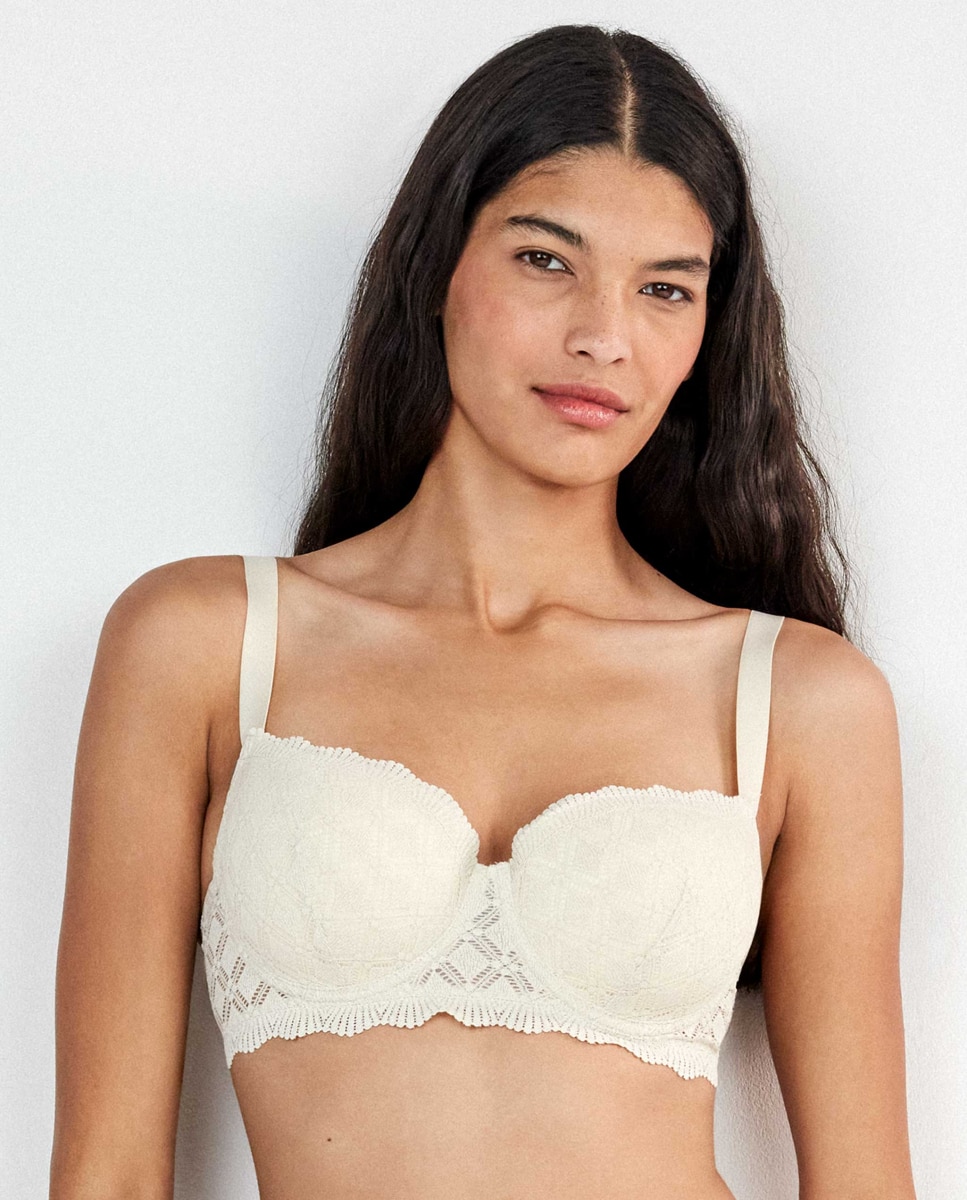 Sujetador capacidad de mujer - Gisela - Beige Beige-2