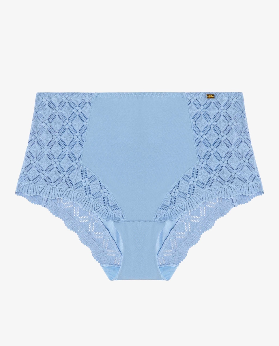 Braguita clásica alta de mujer - Gisela - Azul celeste Azul celeste-1