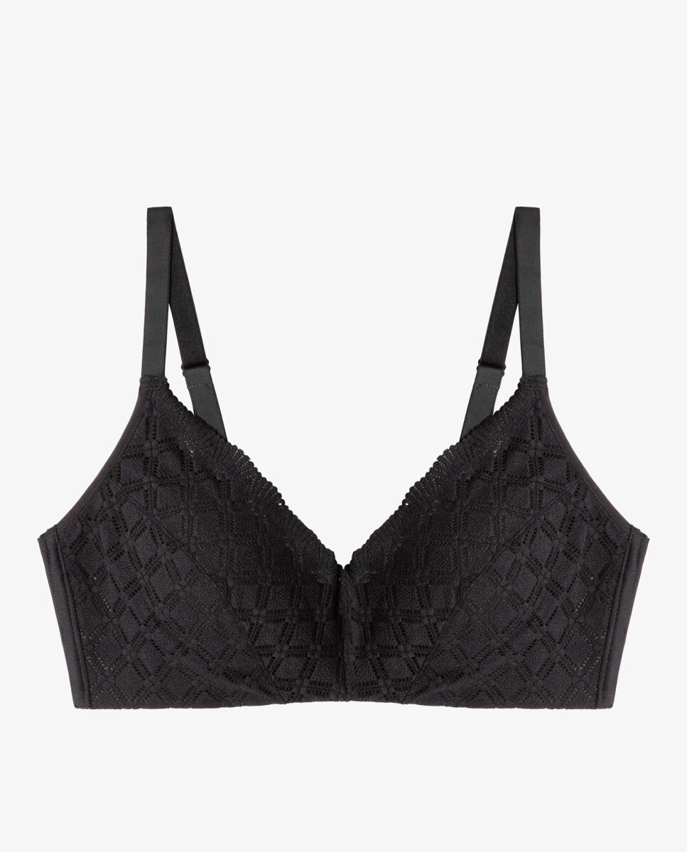 Sujetador capacidad de mujer sin aro - Gisela - Negro Negro-5