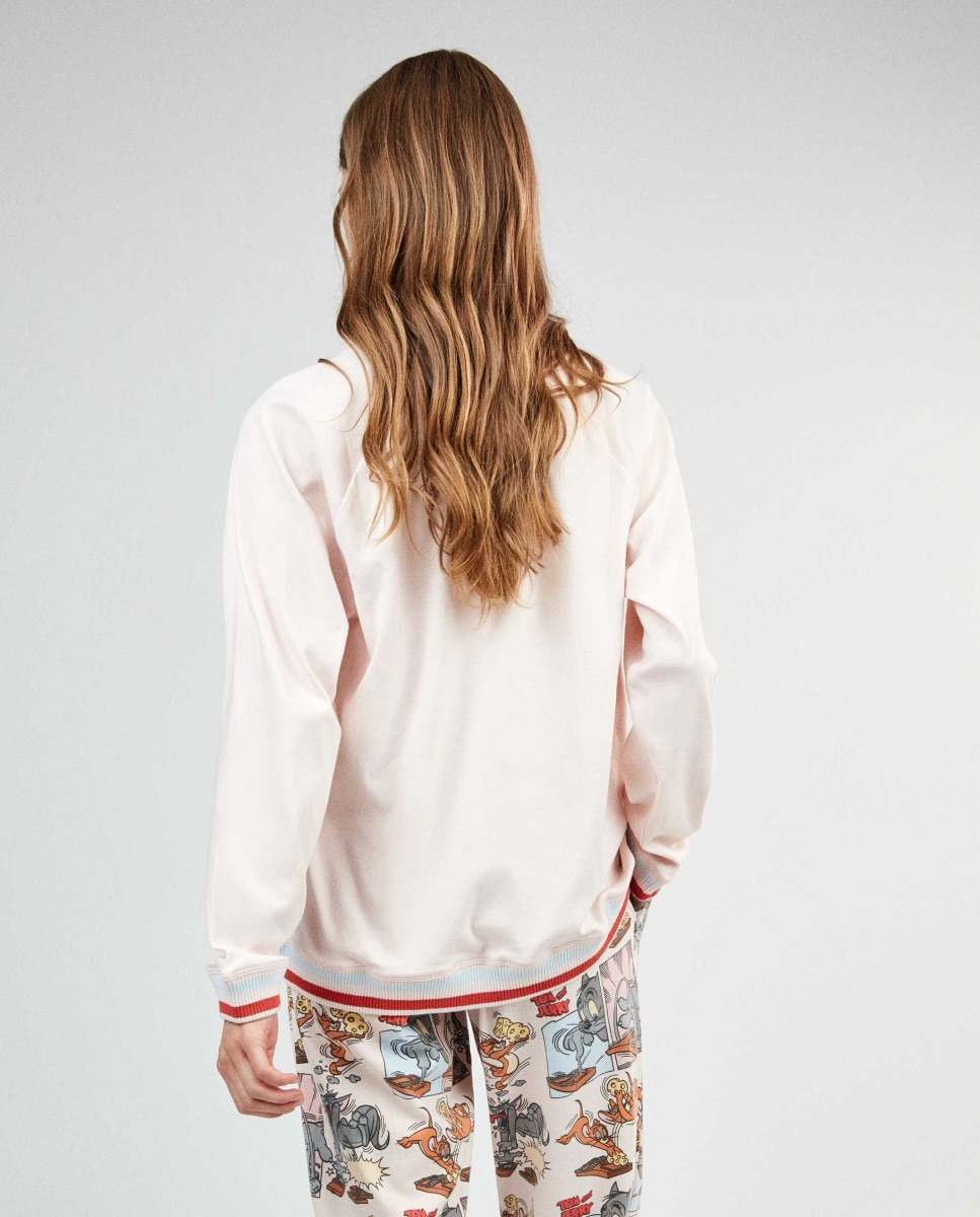 Pijama largo de mujer tom and jerry - Gisela - Rosa Rosa-4