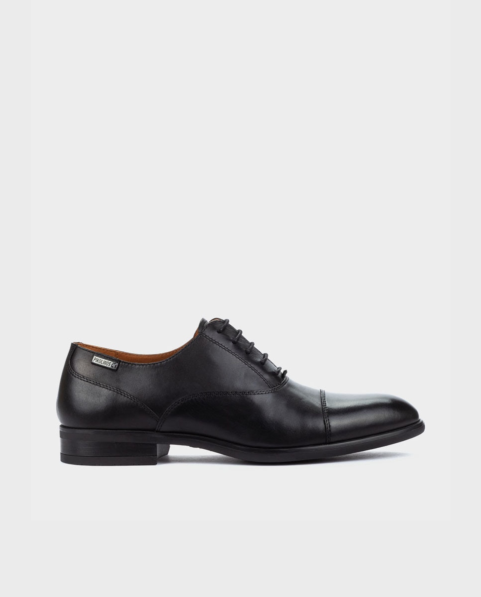 Pikolinos - Zapatos de cordones de hombre de piel con plantilla extraíble.