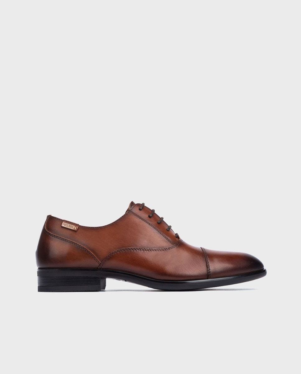 Zapatos de cordones de hombre de piel con plantilla extraíble - Pikolinos - Marrón Marrón-1