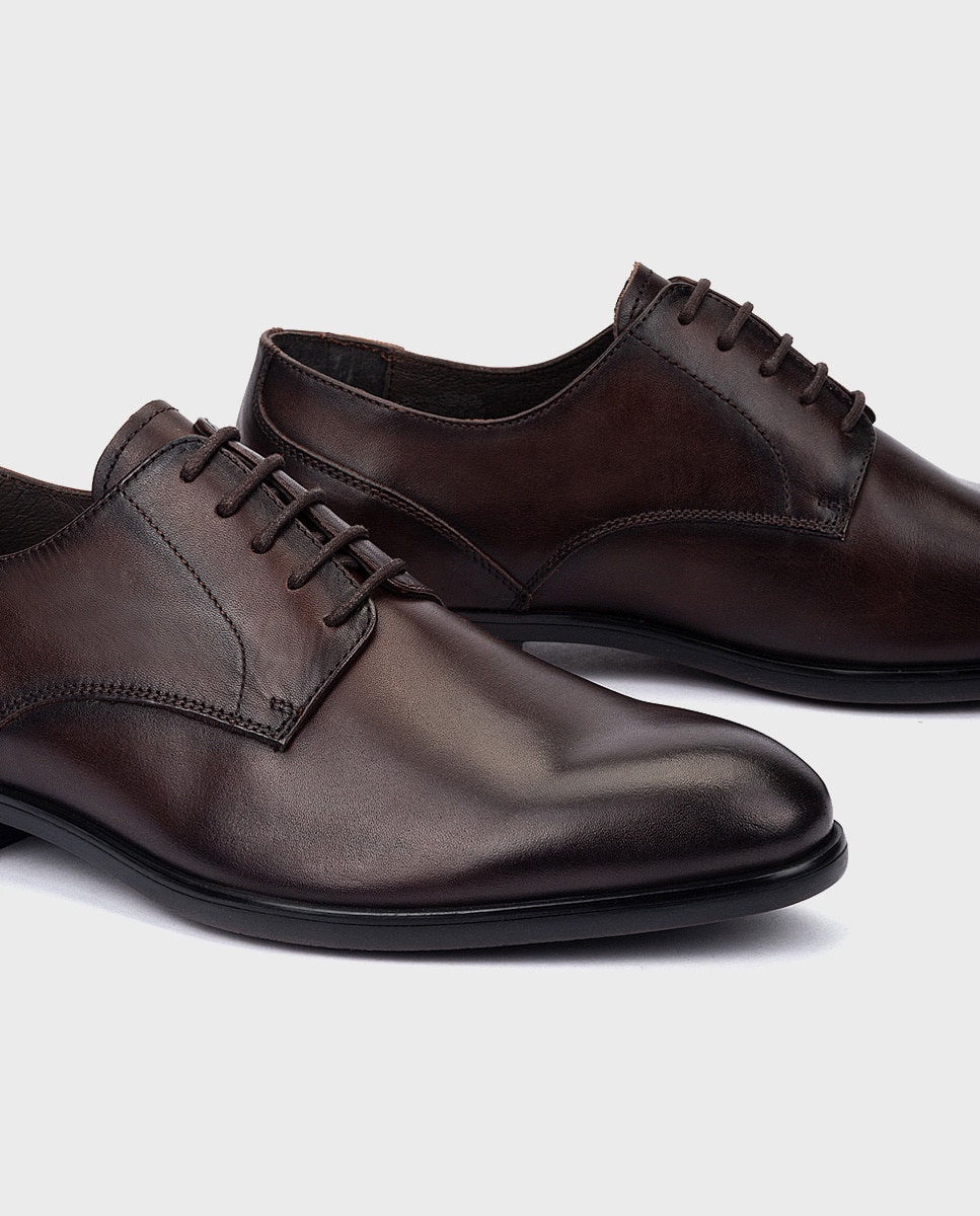 Zapatos de cordones de hombre de piel con plantilla extraíble - Pikolinos - Marrón oscuro Marrón oscuro-4