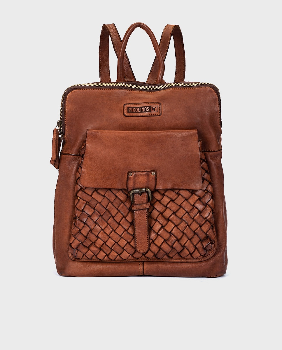 Mochila piel mujer marron online