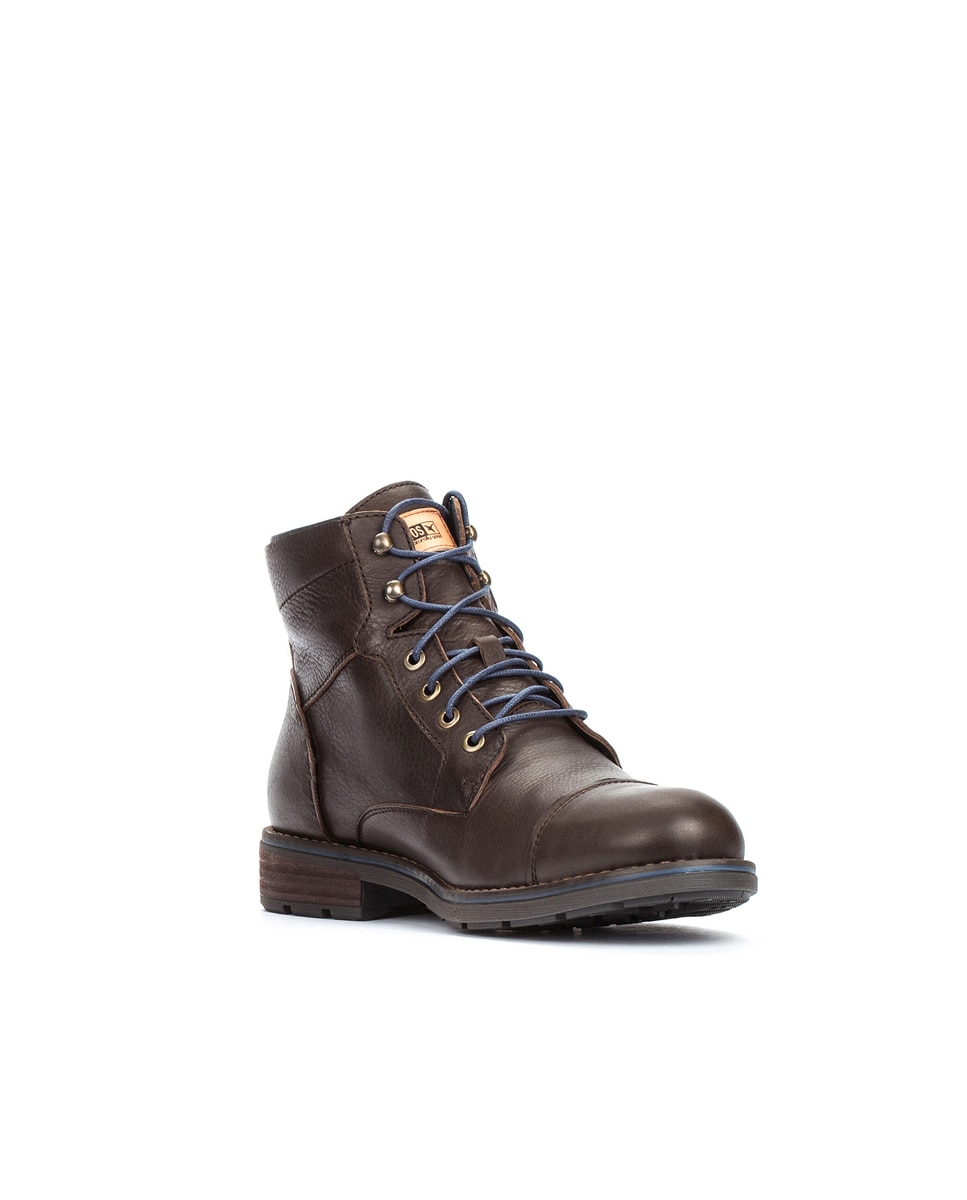 Imagen 5 de Botines de hombre de piel con plantilla extraíble y protección Sympatex - Marrón oscuro Marrón oscuro