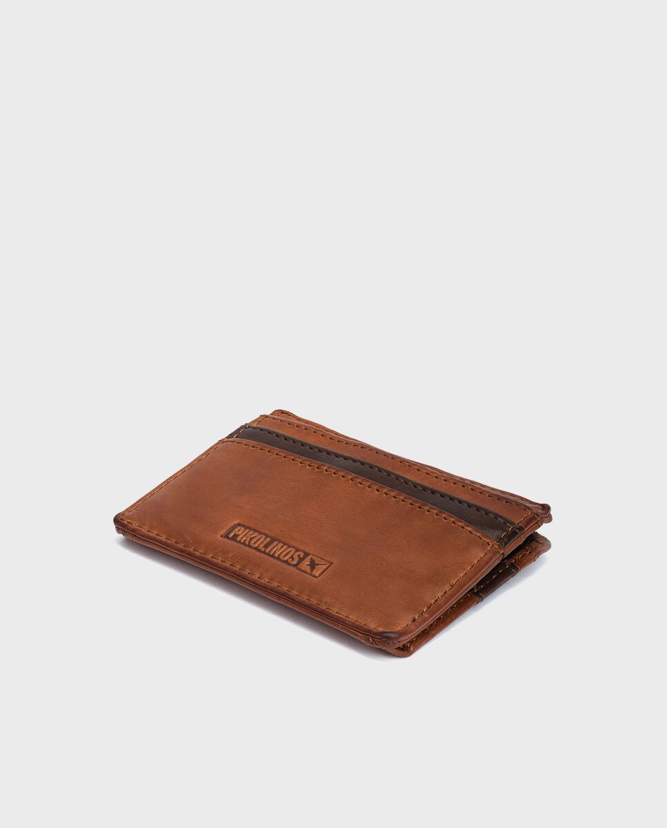 Cartera Tarjetero De Piel Hombre Trifold - Bisonte Bolsos