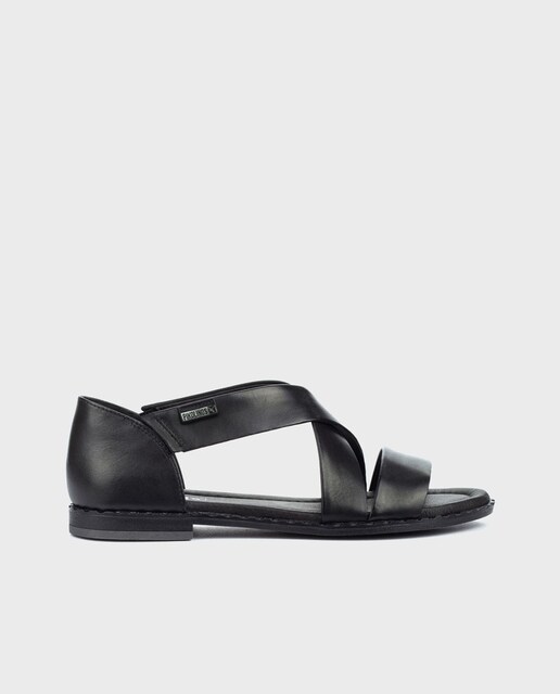 Imagen 0 de Sandalias de mujer de piel con plantilla acolchada