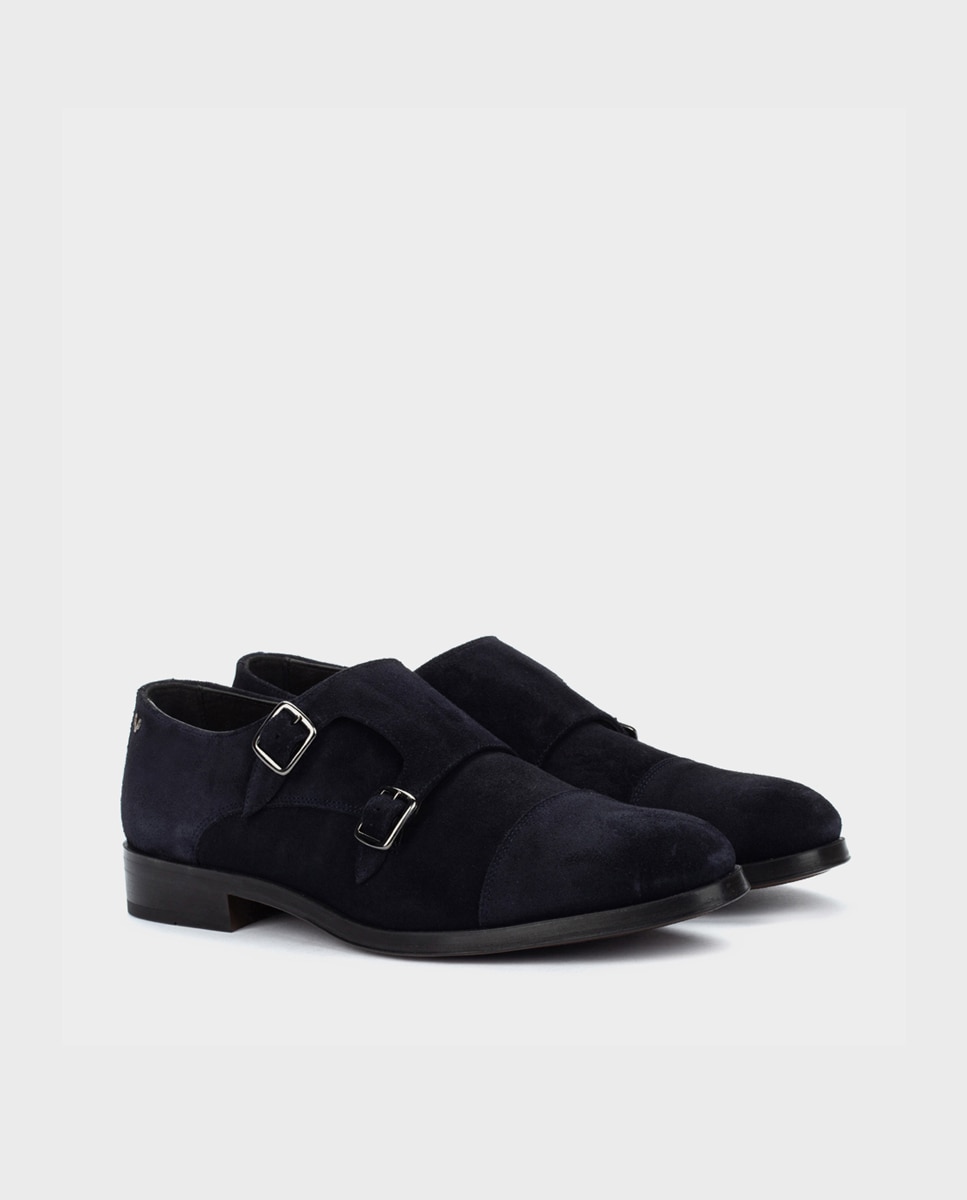 Zapatos de cordones de hombre de piel con plantilla acolchada - Martinelli - Azul marino Azul marino-2