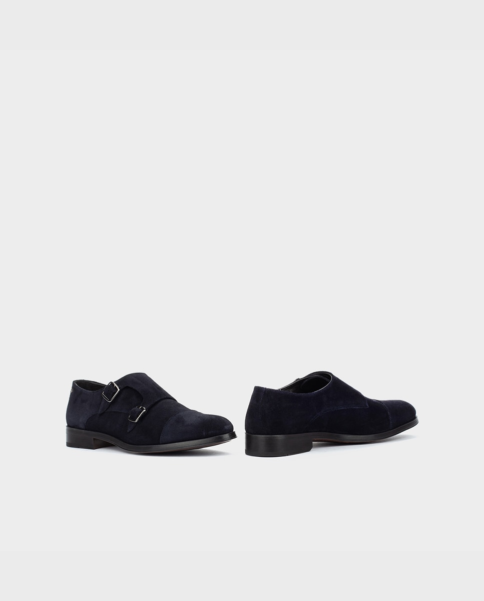 Zapatos de cordones de hombre de piel con plantilla acolchada - Martinelli - Azul marino Azul marino-4