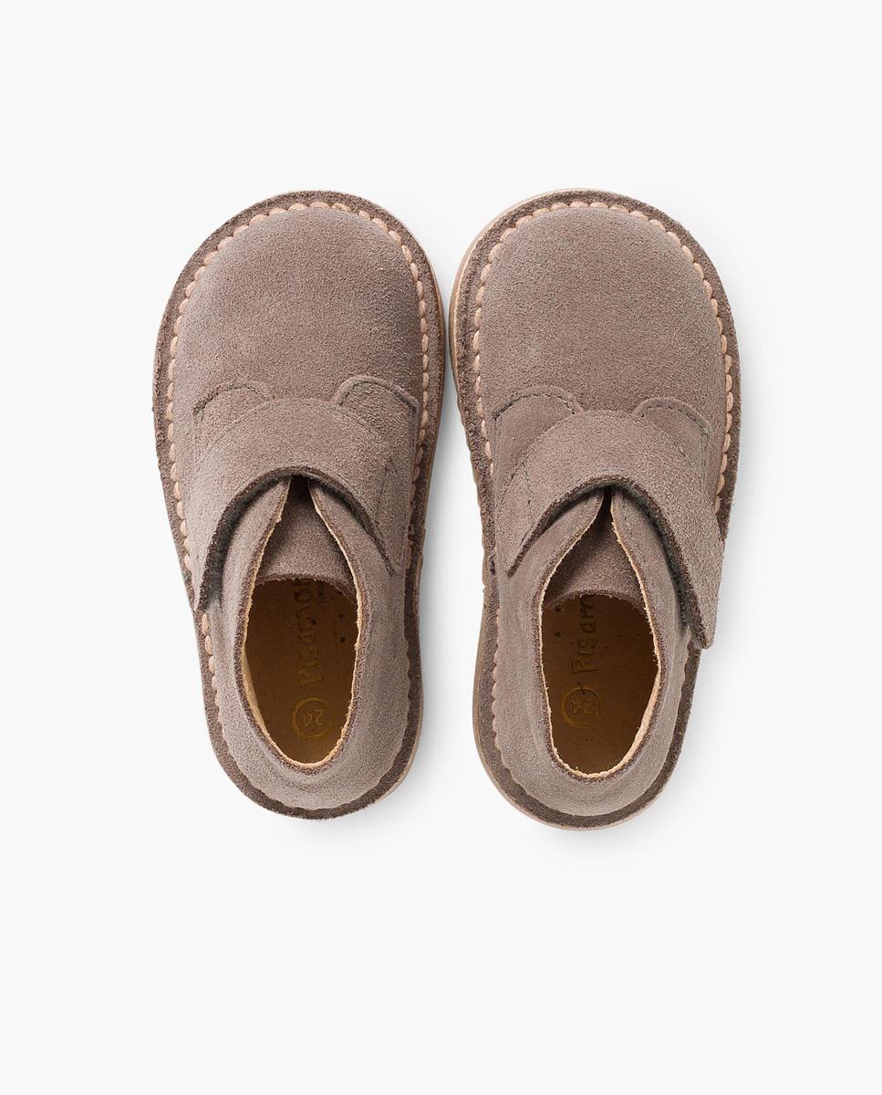 Botas de Bebé Niño Botas Safari tira adherente - Pisamonas - Gris Gris-5