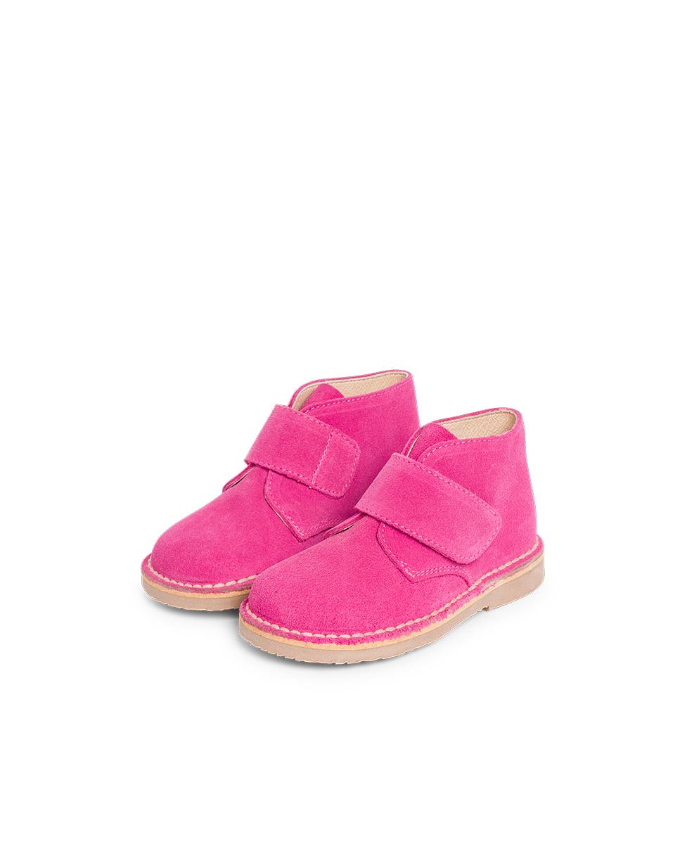 Botas de niños estilo safari cinta adherente - Pisamonas - Fucsia Fucsia-3
