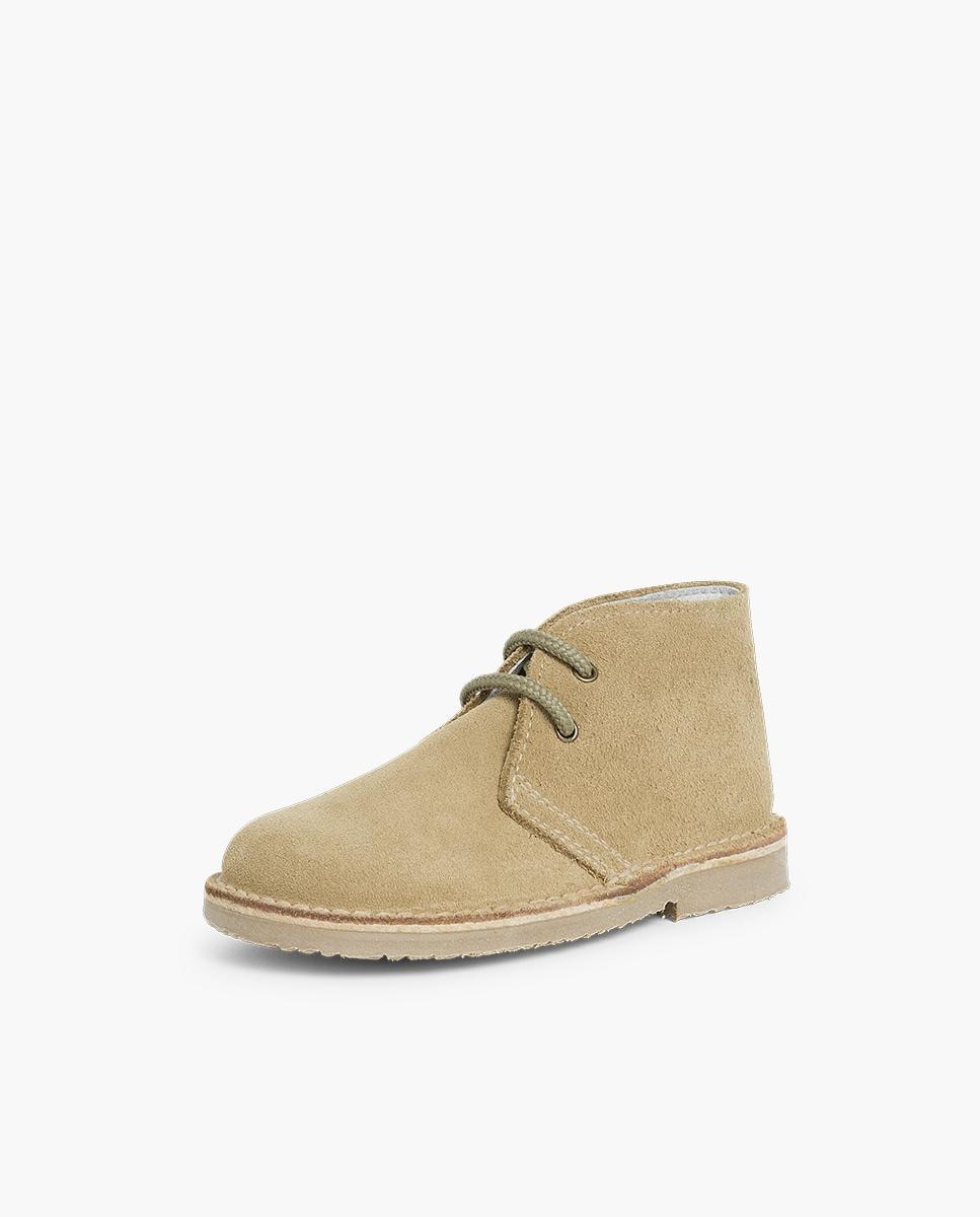 Botas de niños estilo safari cordones - Pisamonas - Beige Beige-2