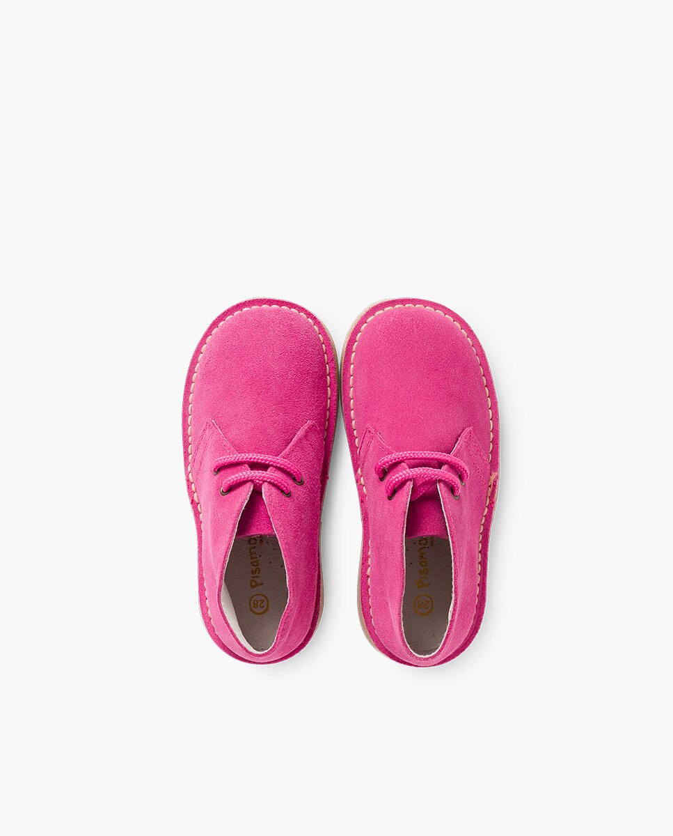 Pisacacas de niño botas safari cordones - Pisamonas - Fucsia Fucsia-4