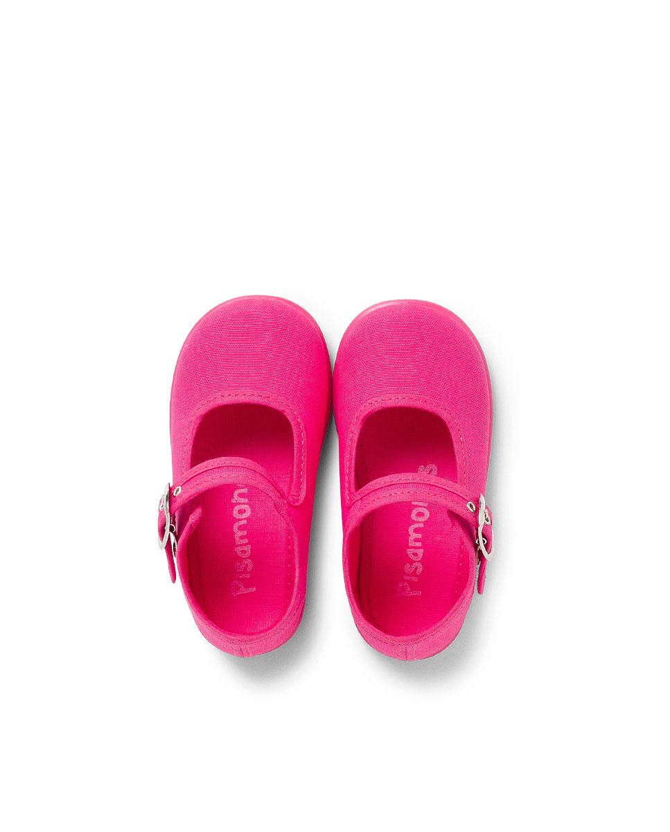 Merceditas de bebé tela hebilla - Fucsia Fucsia-5