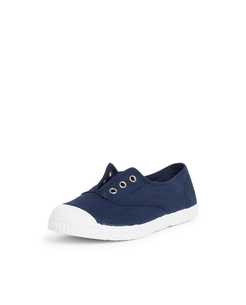 Zapatillas Lona Punta Goma Sin Cordones en rosa - Pisamonas - Azul marino Azul marino-2