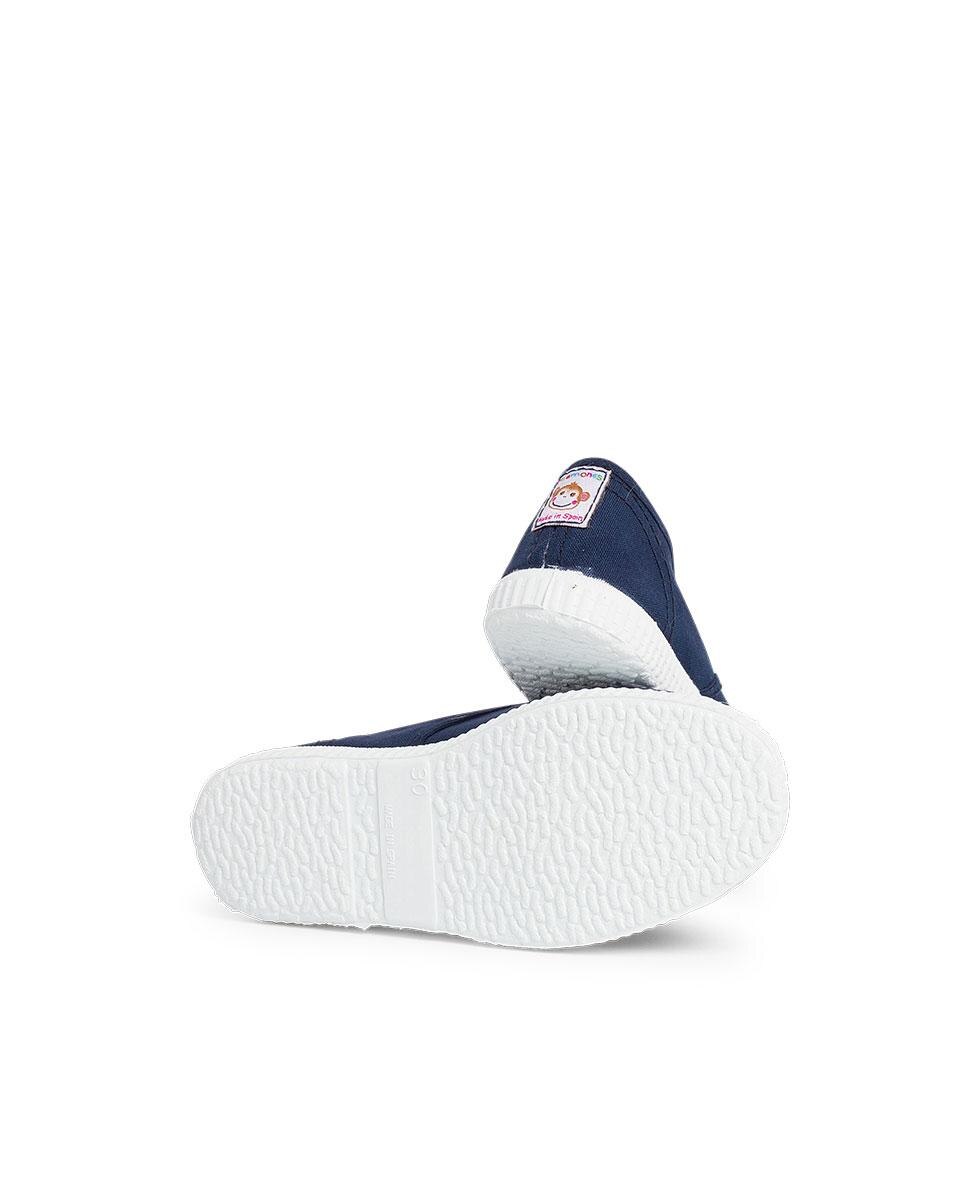 Zapatillas Lona Punta Goma Sin Cordones en rosa - Pisamonas - Azul marino Azul marino-3