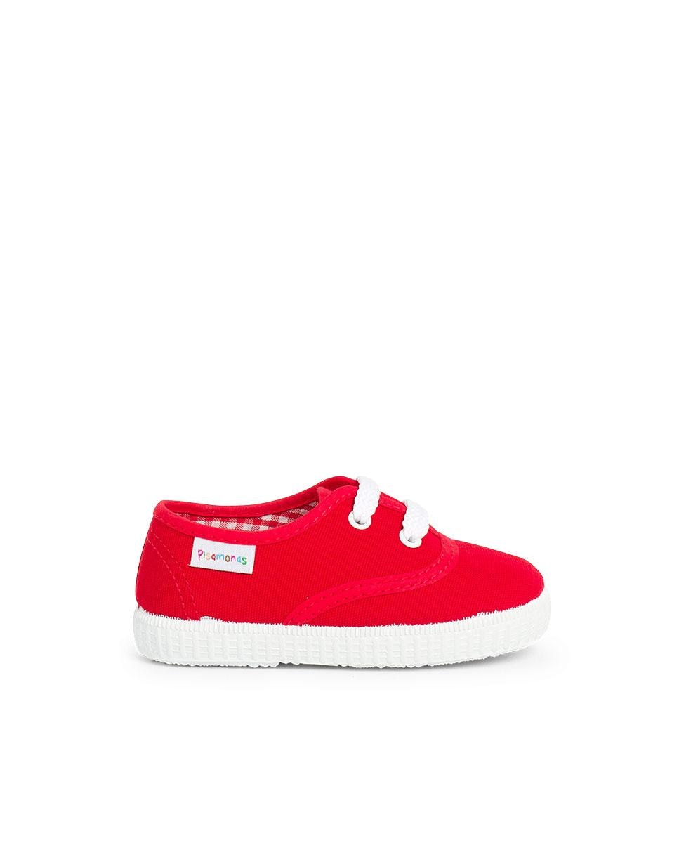 Imagen 1 de Zapatillas deportivas de bebé de cordones Rojo
