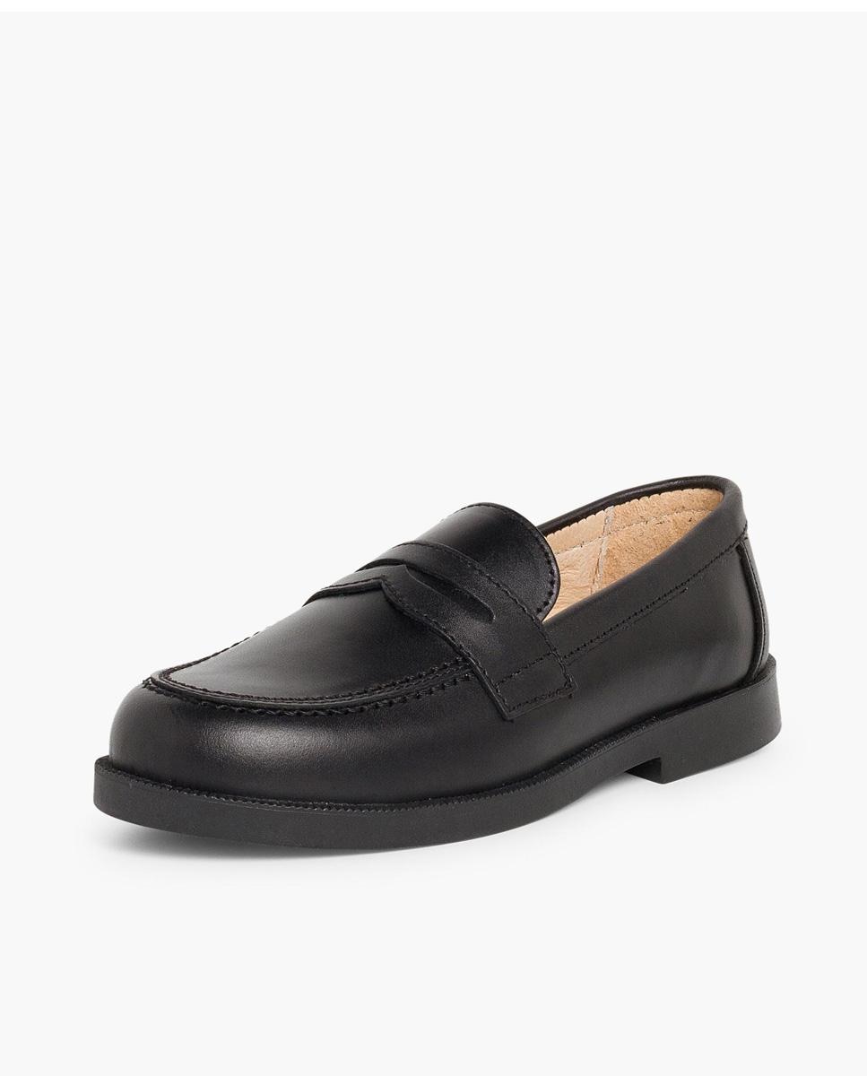 Pisamonas - Mocasines de niño de piel estilo clásico.