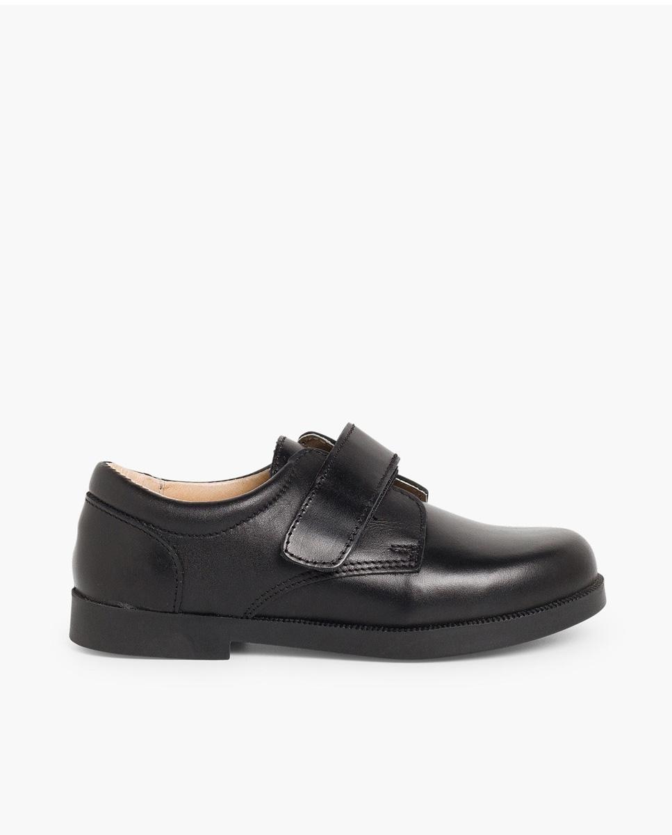 Imagen 1 de Bluchers de niño de piel con tira adherente - Pisamonas - Negro Negro