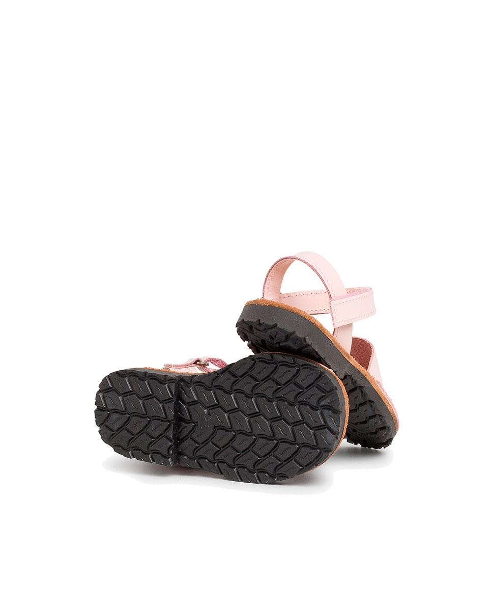 Menorquinas de niños avarcas napa cinta adherente - Pisamonas - Rosa claro Rosa claro-3