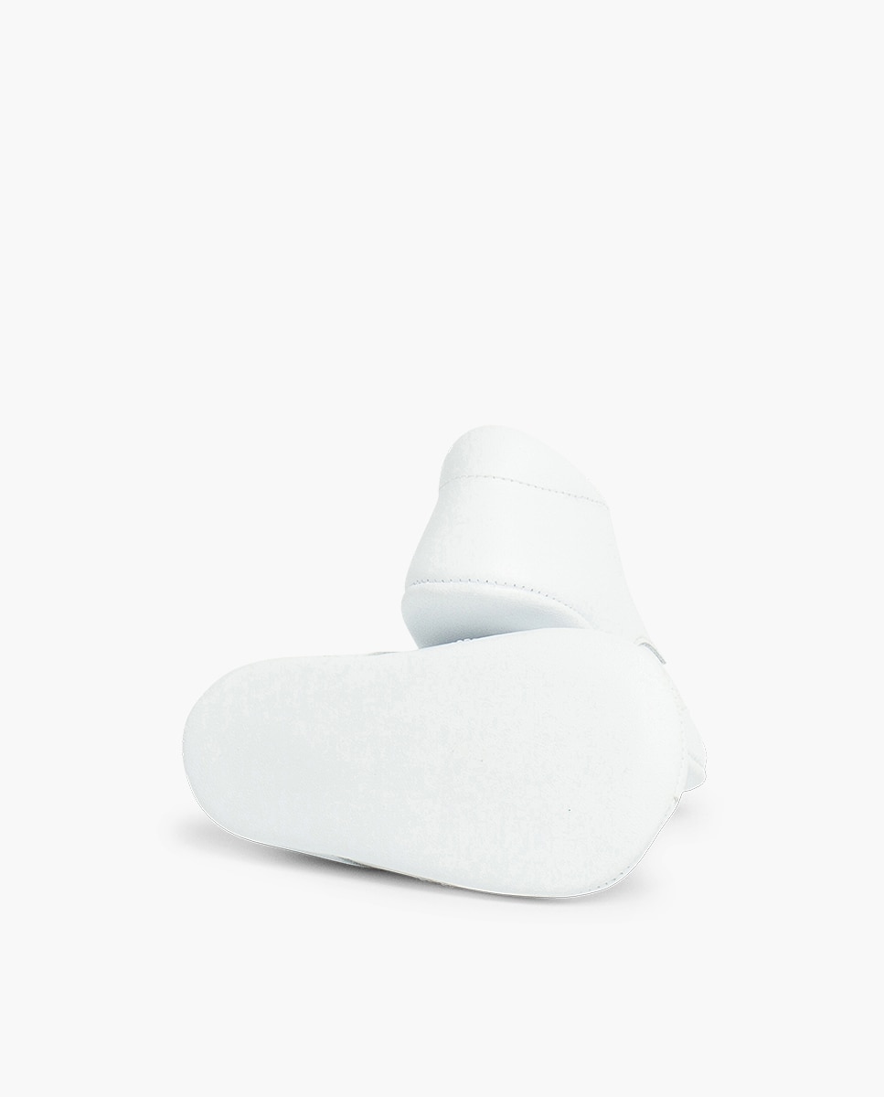 Merceditas de bebé piel cinta adhesiva - Pisamonas - Blanco Blanco-2