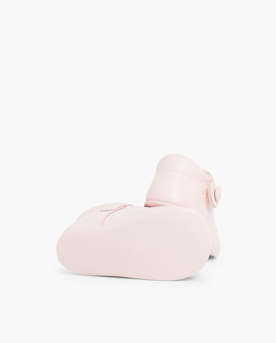 Merceditas de bebé piel cinta adhesiva - Pisamonas - Rosa claro Rosa claro-2