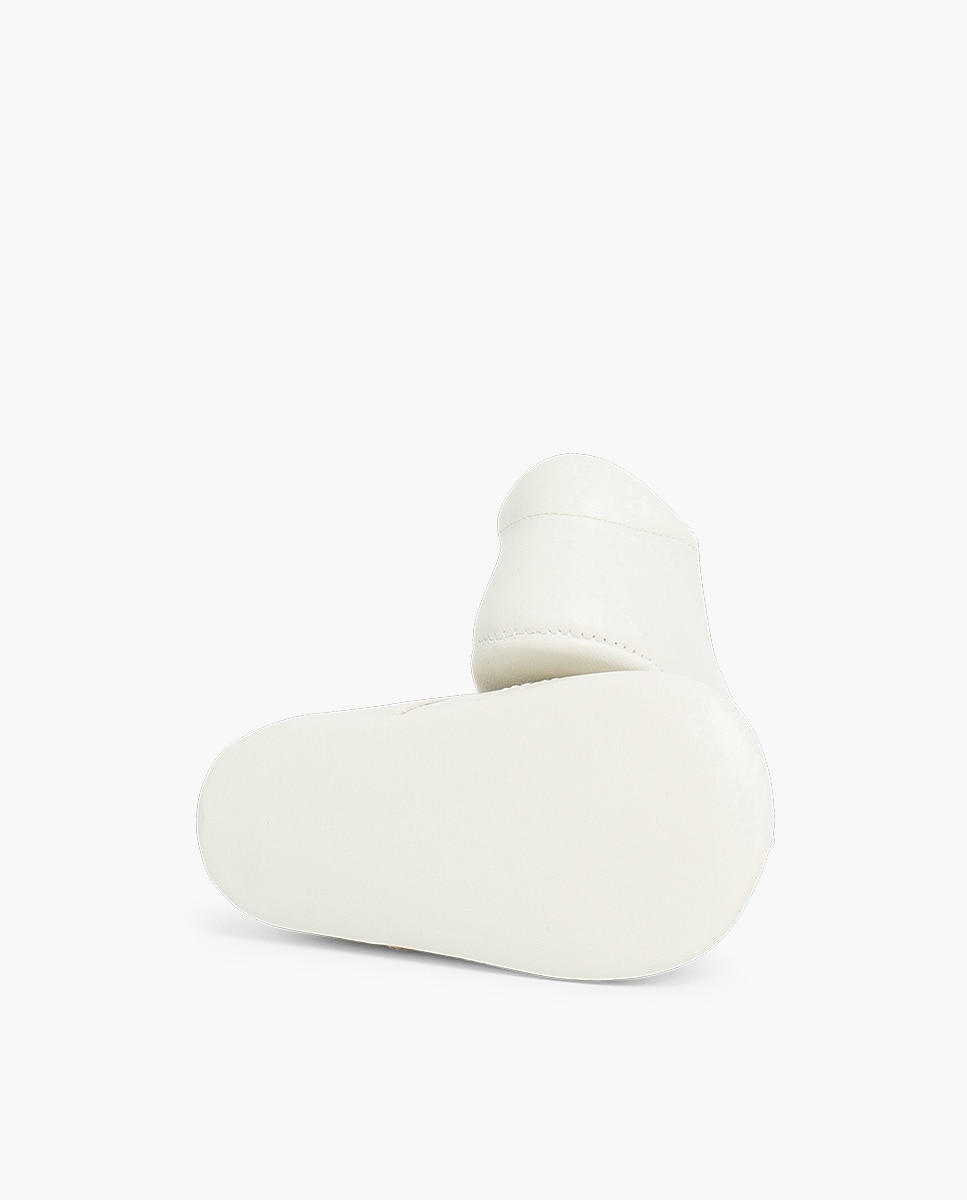 Zapatos de cordones y bluchers de bebé niño inglesito de piel - Pisamonas - Beige / Blanco Beige / Blanco-2