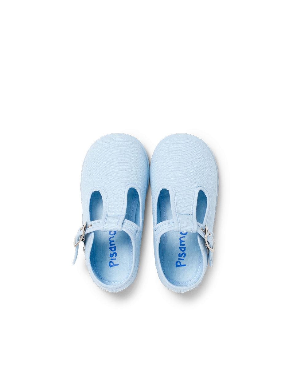 Pepitos de bebé tela hebilla - Pisamonas - Azul claro Azul claro-5
