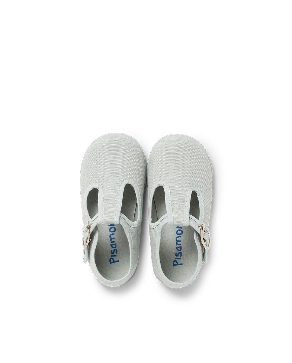 Pepitos de bebé tela hebilla - Pisamonas - Gris claro Gris claro-5