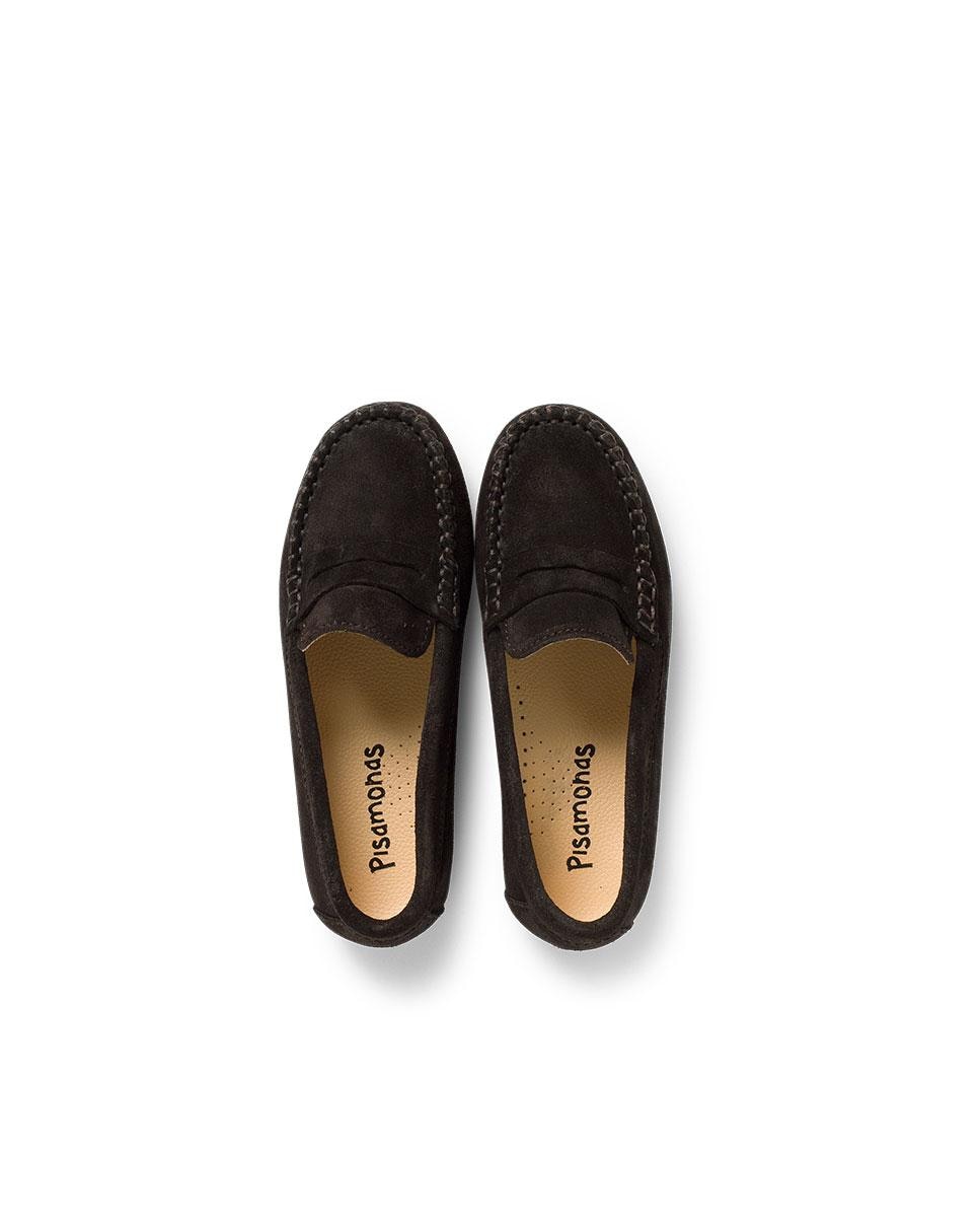 Mocasines de niños serraje antifaz - Pisamonas - Marrón Marrón-5